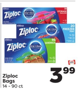 Weis Markets Ziploc bags offer