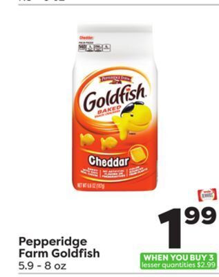Weis Markets Pepperidge farm goldfish offer