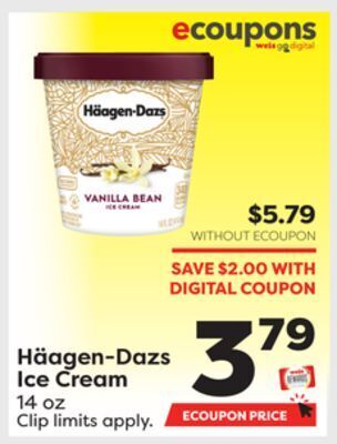 Weis Markets Häagen-dazs ice cream offer