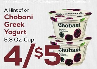 DeCicco & Sons Chobani greek yogurt offer