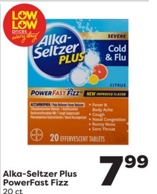 Weis Markets Alka-seltzer plus powerfast fizz offer