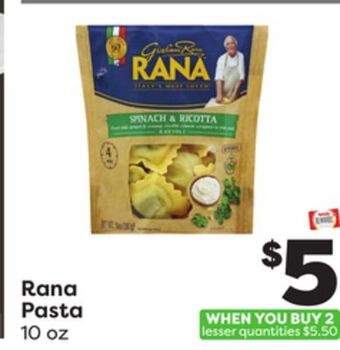 Weis Markets Rana pasta offer