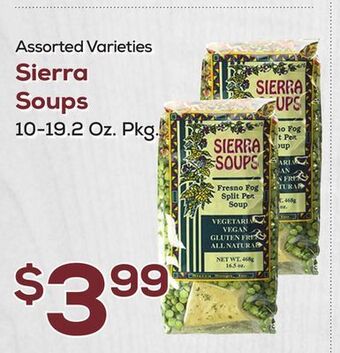 DeCicco & Sons Sierra soups offer