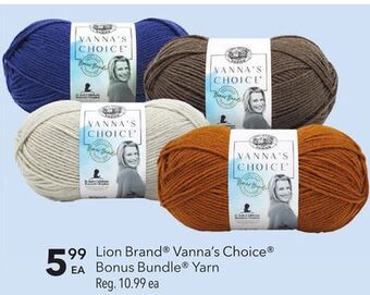 JOANN Lion brand® vanna's choice® bonus bundle® yarn offer