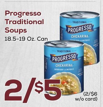 DeCicco & Sons Progresso traditional soups offer