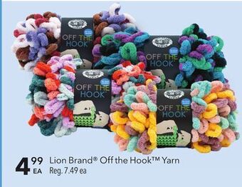 JOANN Lion brand® off the hook yarn offer