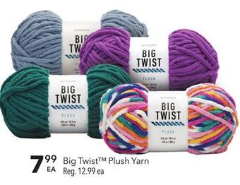 JOANN Big twist™ plush yarn offer