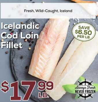 DeCicco & Sons Icelandic cod loin fillet offer