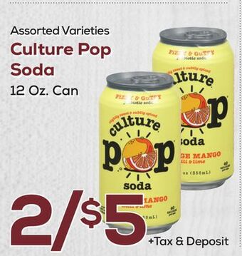 DeCicco & Sons Culture pop soda offer