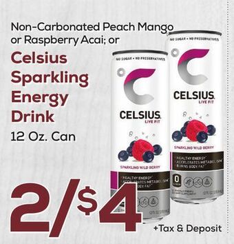 DeCicco & Sons Celsius sparkling energy drink offer