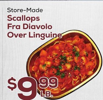 DeCicco & Sons Scallops fra diavolo over linguine offer