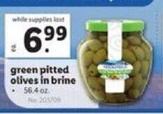 Lidl green pitted olives in brine 56.4 oz. offer