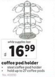 Lidl coffee pod holder offer
