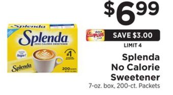 ShopRite No calorie sweetener offer