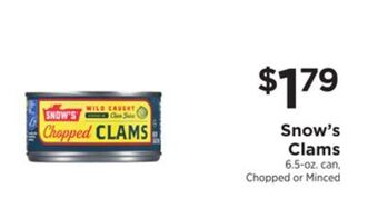 ShopRite Clams offer