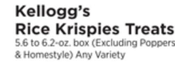 ShopRite Rice krispies treats offer