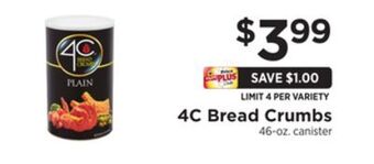 ShopRite Bread crumbs offer