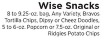 ShopRite Wise snacks offer