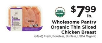 ShopRite Organic thin sliced chicken breast offer