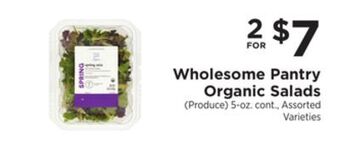 ShopRite Organic salads offer