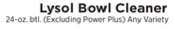 ShopRite Bowl cleaner offer