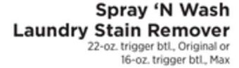 ShopRite Laundry stain remover offer