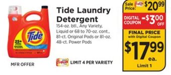 ShopRite Laundry detergent offer