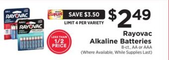 ShopRite Alkaline batteries offer