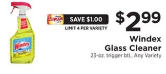 ShopRite Glass cleaner offer