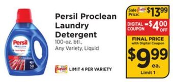 ShopRite Proclean laundry detergent offer