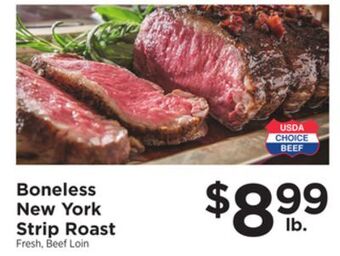ShopRite Boneless new york strip roast offer