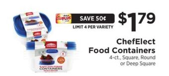 ShopRite Food containers offer