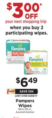 ShopRite Wipes offer