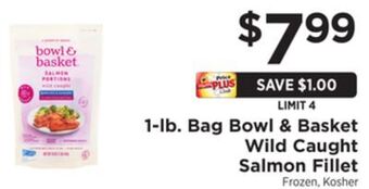 ShopRite 1-lb. bag wild caught salmon fillet offer