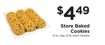 ShopRite Store baked cookies offer