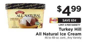 ShopRite All natural ice cream offer