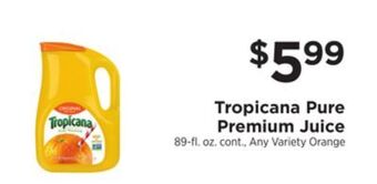 ShopRite Pure premium juice offer