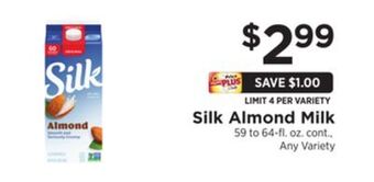 ShopRite Almond milk offer