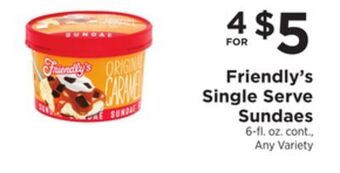ShopRite Single serve sundaes offer