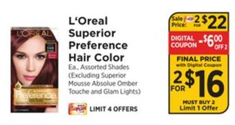 ShopRite Superior preference hair color offer