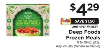 ShopRite Foods frozen meals offer