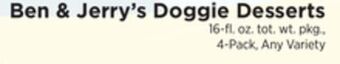 ShopRite Doggie desserts offer