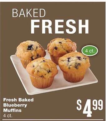 Forest Hills Food Fresh baked blueberry muffins offer
