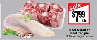 Rancho Markets Beef oxtail or beef tongue offer