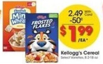 Kroger Kellogg's Cereal offer