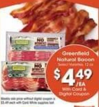Kroger Greenfield Natural Bacon offer