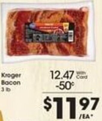 Kroger Kroger Bacon offer