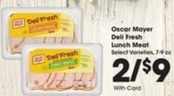 Kroger Oscar Mayer Deli Fresh Lunch Meat offer