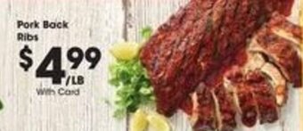 Kroger Pork Back Ribs offer