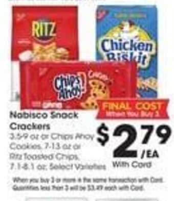 Kroger Nabisco Snack Crackers offer